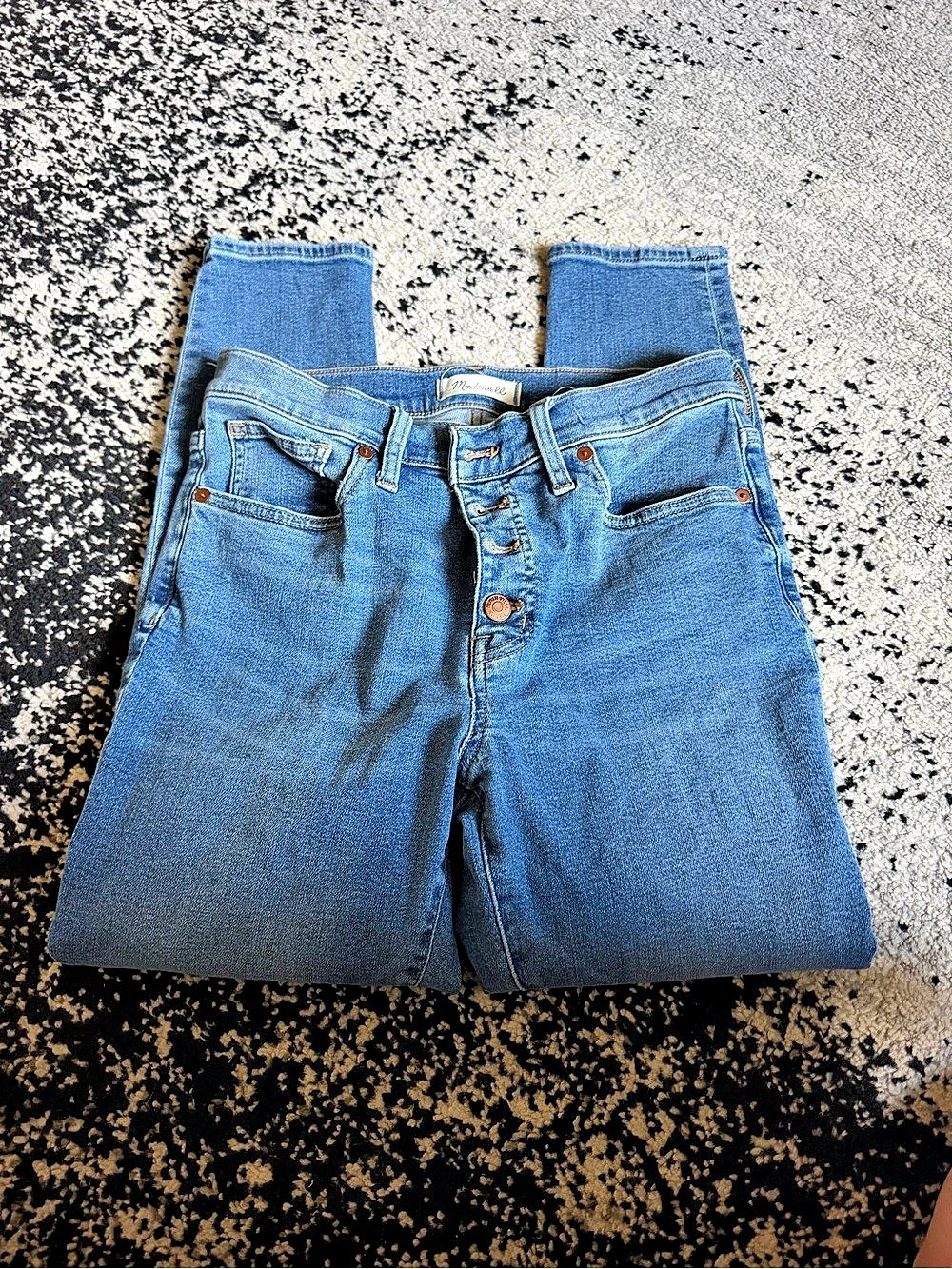 Madewell 9" Mid-Rise Skinny Jeans Waist 29 Blue